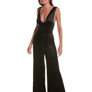 Alexis Deep V-Neck Black Jumpsuit